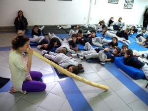 Learn, Play, Practice: Yoga Book for children workshop in Uruguay